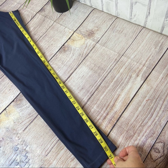 Adidas blue high waist skinny eyelet ankle legging - Picture 3 of 11